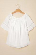 Lace Detail Off-Shoulder Blouse