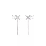 925 Sterling Silver Star Earrings