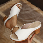 Open Toe Block Heel Sandals
