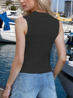 Button Down V-Neck Sweater Vest