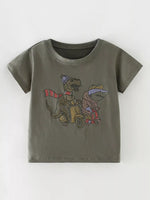 Children's Dinosaur Round Neck T-Shirt