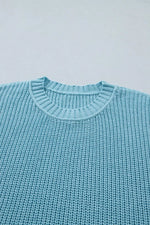 Casual Knit Half Sleeve Sweater