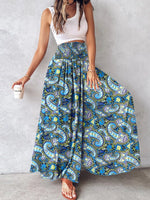 Printed Wide-Leg Pants