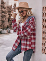 Oversized Plaid Button Up Shacket