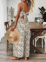 Spaghetti Strap Wide Leg Jumpsuit