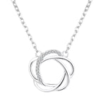 925 Sterling Silver Zircon Pendant Necklace