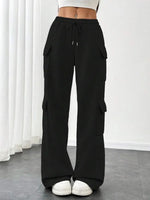 Casual Drawstring Loose Fit Pants