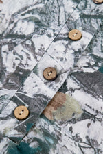 Abstract Woodland Print Tunic Henley T Shirt