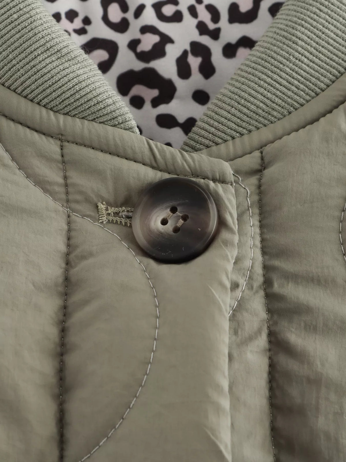 Quilted Button-Down Lightweight Jacket