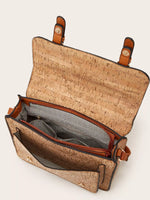 Vintage Pattern PU Leather Crossbody Bag