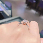 1 Carat Moissanite 925 Sterling Silver Ring