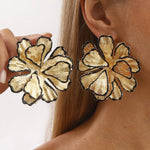 18K Gold-Plated Flower Stud Earrings