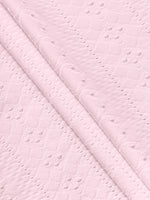 Eyelet Button-Front Flutter Sleeve Top