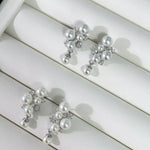 Pearl Cluster Earrings