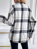 Oversized Plaid Button Up Shirt