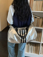 Duffle Bag with Three Stripes