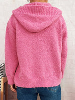 Cozy Button-Up Hooded Cardigan
