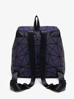 Geometric Buckle Backpack Bag