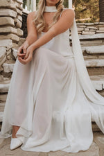 Adjustable Strap Maxi Cami Dress with Scarf