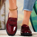 Round Toe Bow Loafers