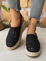 Hollow Out Platform Sandals