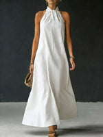 Full Size Halter Neck Maxi Dress Plus Size