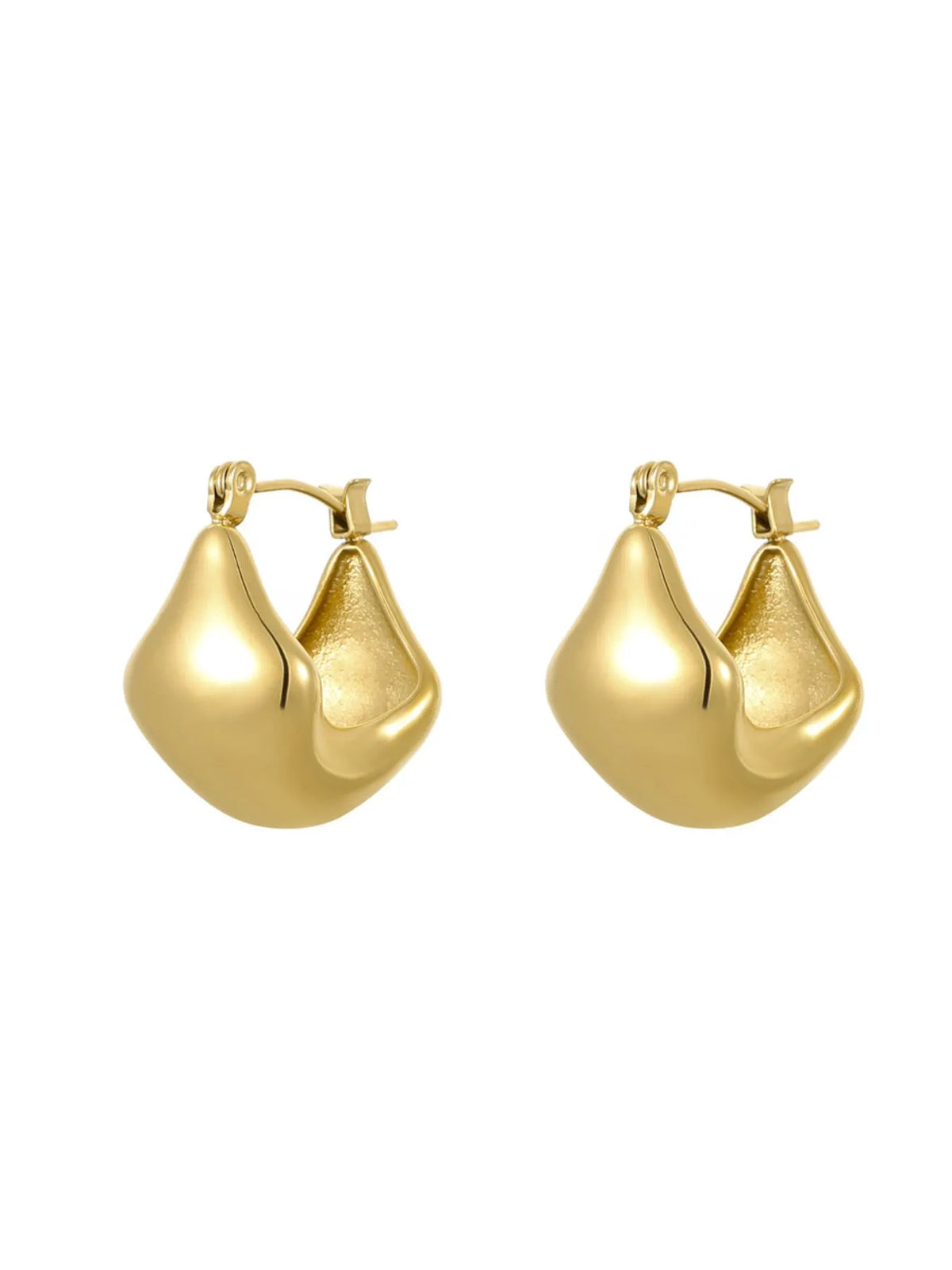 18K Gold-Plated Stainless Steel Geometric Earrings