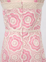 Lace Sleeveless Tiered Midi Dress
