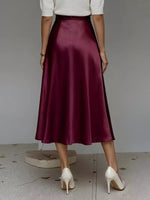 Satin Midi Skirt