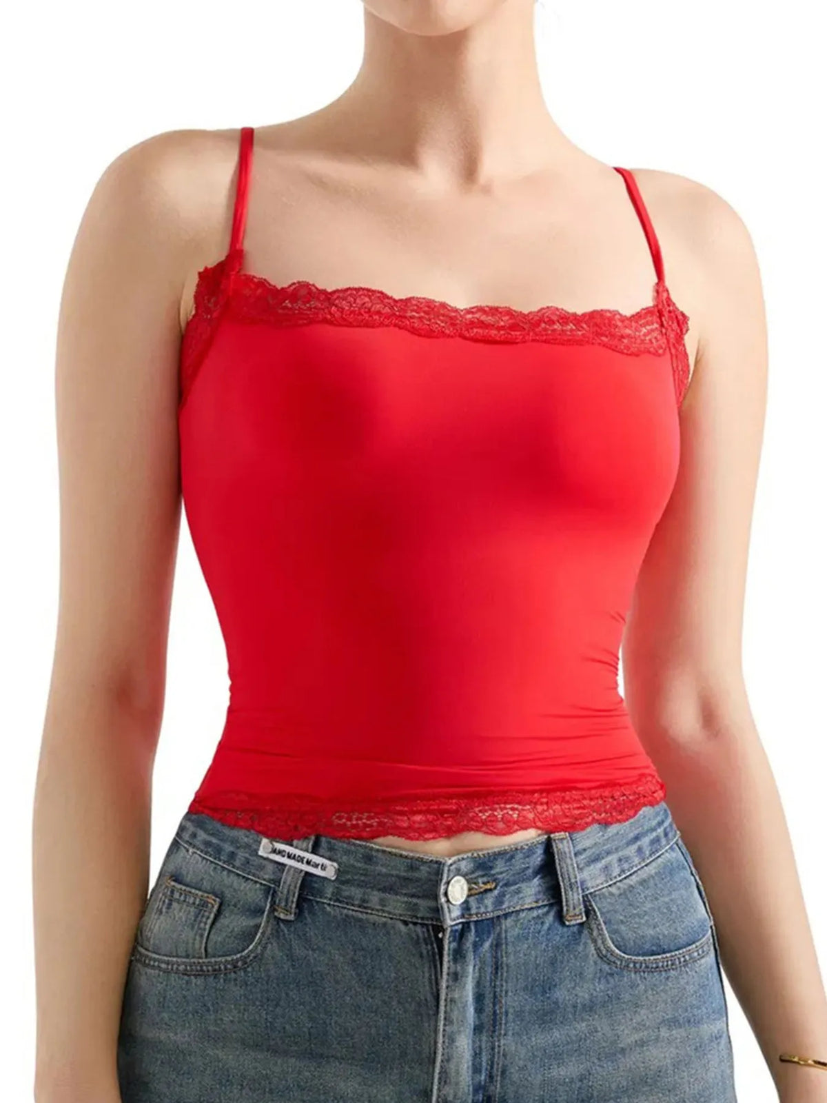 Lace Trim Cami Top