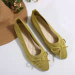Bow Point Toe Flats Slip-Ons