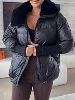 Fur Collar Padded Puffer Jacket