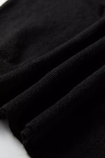 Contrast Striped Trim V Neck Varsity Sweater