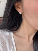 Zircon Pearl Stud Earrings