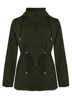 Zip Up Waterproof Hooded Outerwear