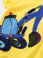 Children's Excavator Patch Short Sleeve T-Shirt