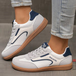 Lace Up Round Toe Sneakers