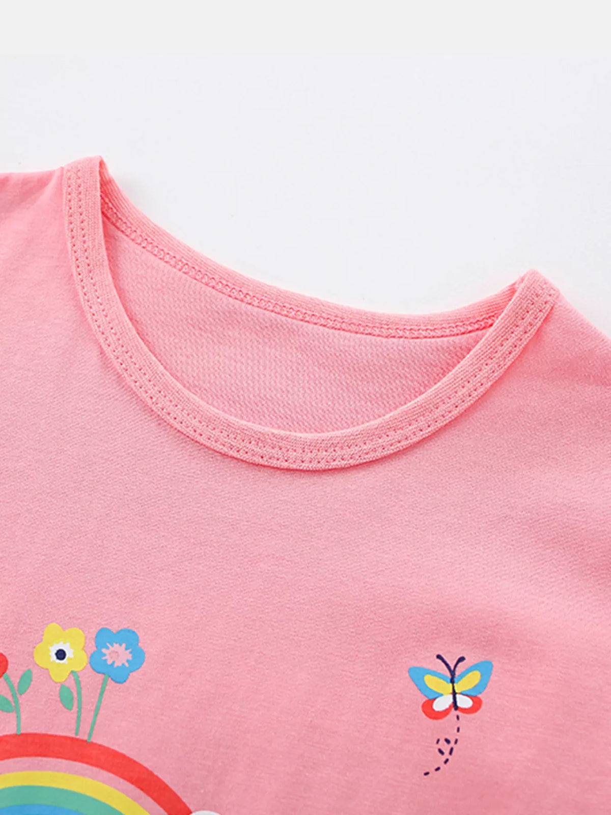 Children's Unicorn Rainbow Graphic Short Sleeve T-Shirt