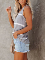 Full Size Striped Round Neck Tank Top Plus Size