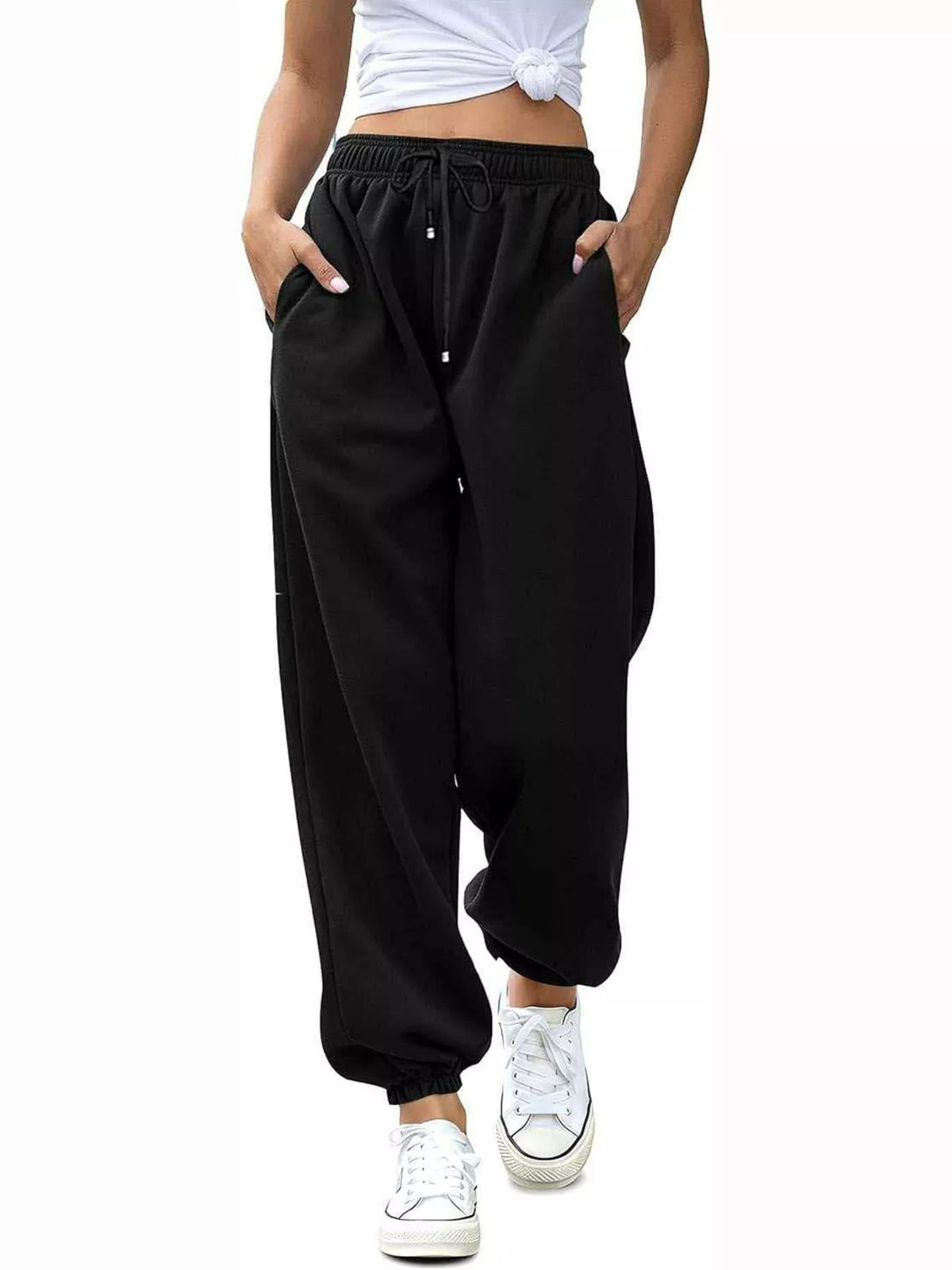 Loose Fit Drawstring Joggers