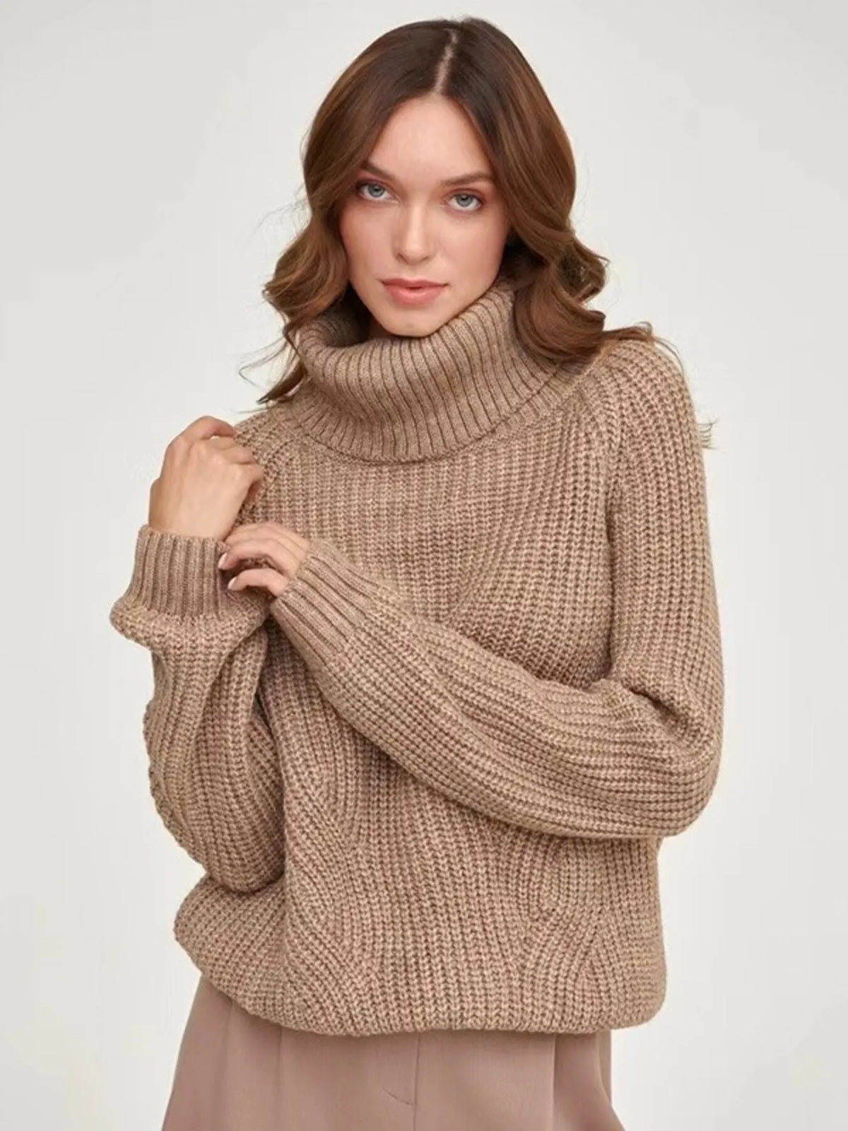 Turtleneck Long Sleeve Sweater