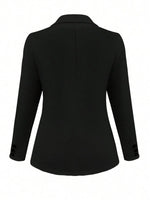 Lapel Collar Open Front Blazer
