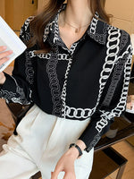 Vintage Print Long Sleeve Shirt