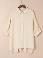 3/4 Sleeve Button Up Shirt