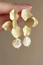 Geometric Circle Drop Earrings