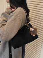 Crossbody Bag with Furry Charm