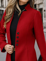 Button Up Long Sleeve Coat