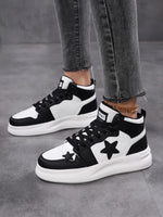 Star Pattern Lace Up Sneakers