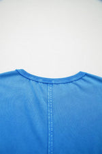 Mineral Wash Star Mesh Patchwork Oversize Tee