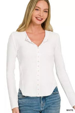 Zenana Double Knit Snap Button Shirts